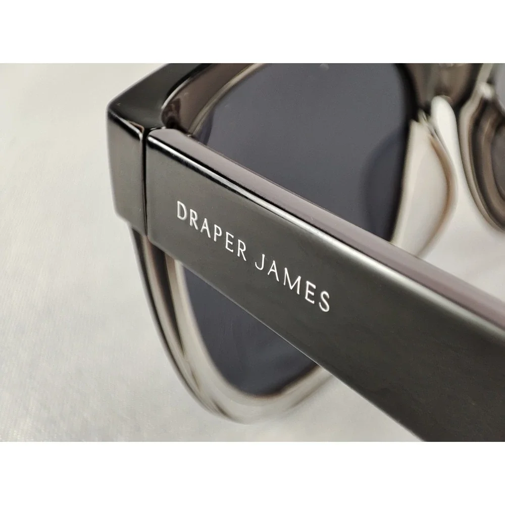 Draper James DJ7043 037 Smoke Gradient Sunglasses Floral Temples 55-19-145 NWT